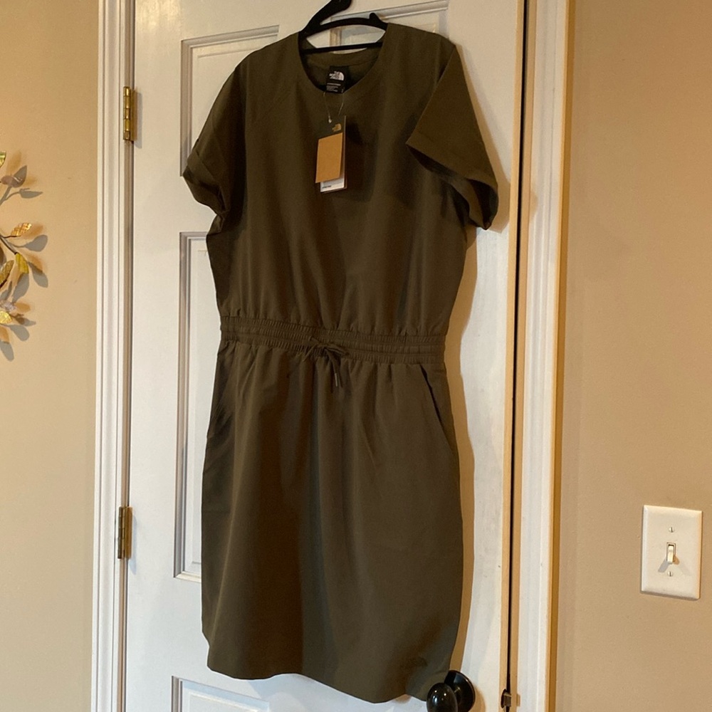 The Northface tencel dress L green